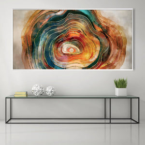 Spiral Hue Canvas Art Clock Canvas