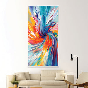 Spiral Spectrum Canvas Art Clock Canvas