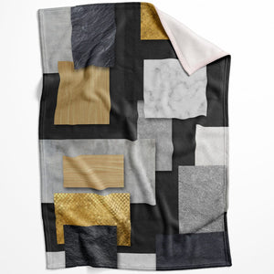 Square Space C Blanket Blanket 75 x 100cm Clock Canvas