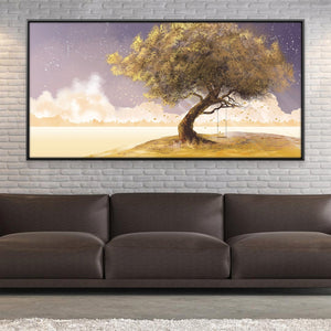 Stardust Tree Canvas Art 20 x 10in / Canvas Clock Canvas