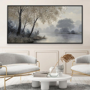 Still Waters Drift Canvas Art 20 x 10in / Canvas Clock Canvas