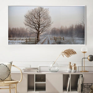 Still Winter Trail Canvas Art Clock Canvas