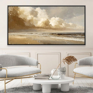 Stormlight Shore Canvas Art 20 x 10in / Canvas Clock Canvas