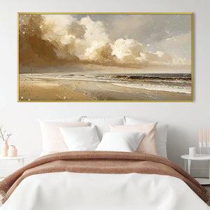 Stormlight Shore Canvas Art Clock Canvas