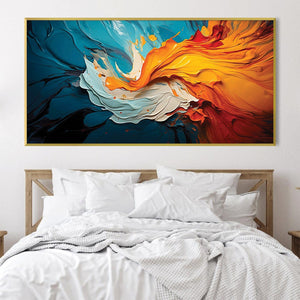 Stream of Fusion Canvas Art Clock Canvas