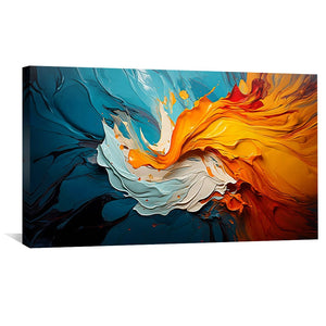 Stream of Fusion Canvas Art Clock Canvas