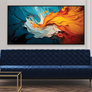 Stream of Fusion Canvas Art Clock Canvas
