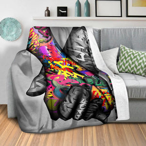 Stronger Together Blanket Blanket Clock Canvas