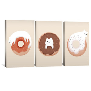 Sugar and Paws Canvas Art Clock Canvas