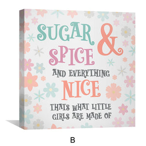 Sugar and Spice Canvas Art Clock Canvas
