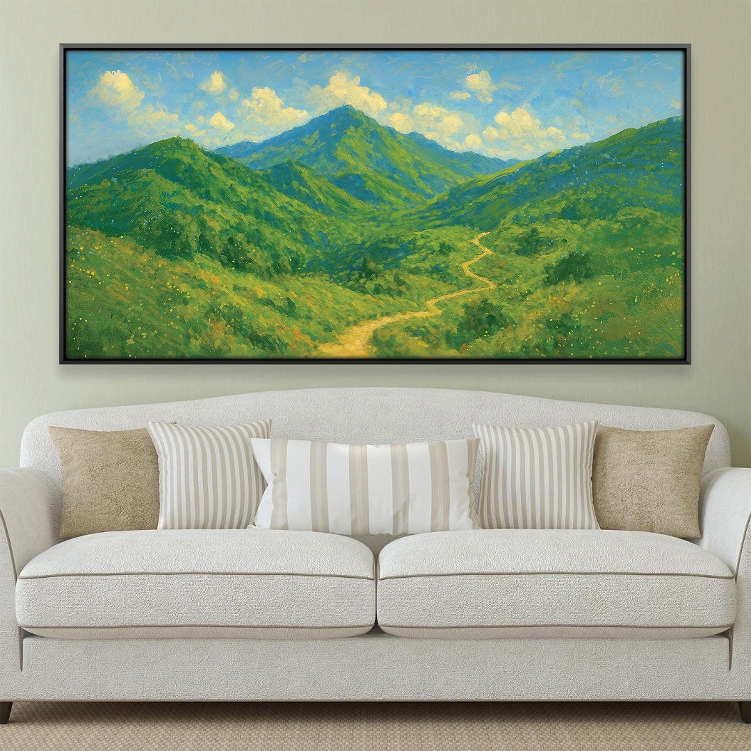 Summits Invitation Canvas Art 20 x 10in / Canvas Clock Canvas