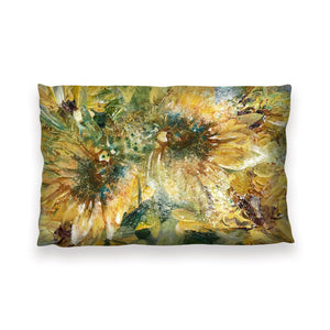 Sunflower Whirlwind Cushion Cushion 13 x 19in Clock Canvas