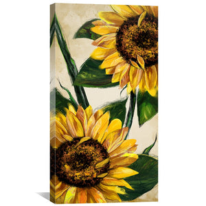 Sunlit Bloom Canvas Art Clock Canvas