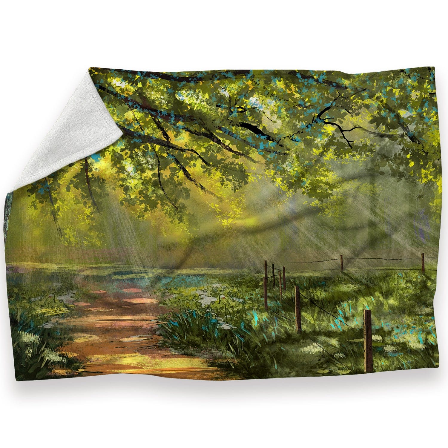 Sunlit Sanctuary Blanket Blanket 30 x 40in Clock Canvas