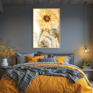 Sunny Bloom Canvas Art Clock Canvas