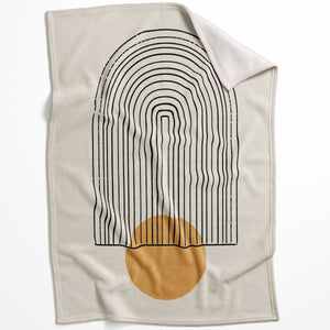Sunny Minimalism Blanket Blanket 75 x 100cm Clock Canvas