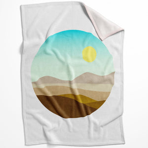 Sunny Plains A Blanket Blanket 75 x 100cm Clock Canvas