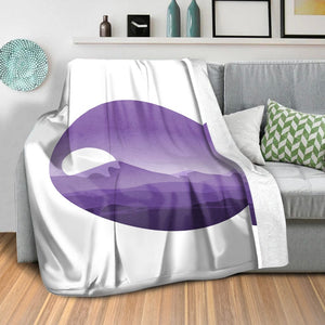 Sunny Plains C Blanket Blanket Clock Canvas