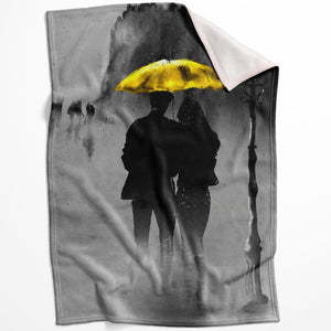 Sunshine In The Rain Blanket Blanket 75 x 100cm Clock Canvas