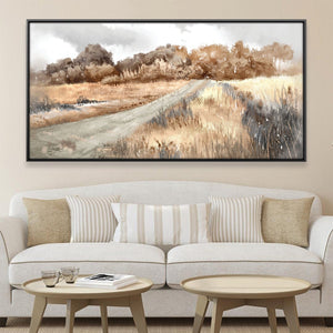 Sunwashed Fields Canvas Art 20 x 10in / Canvas Clock Canvas