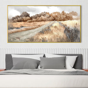 Sunwashed Fields Canvas Art Clock Canvas