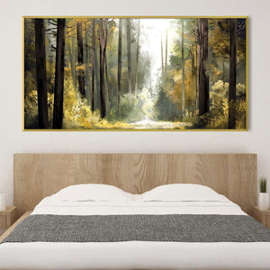 Sunwoven Grove Canvas Art Clock Canvas