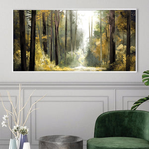 Sunwoven Grove Canvas Art Clock Canvas