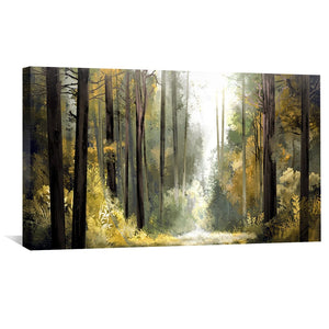 Sunwoven Grove Canvas Art Clock Canvas