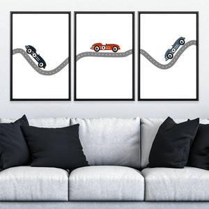 Swerve Track Canvas Art Clock Canvas