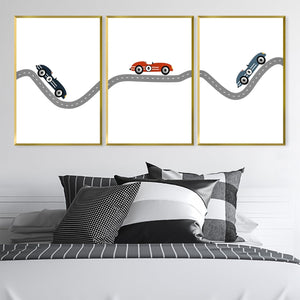 Swerve Track Canvas Art Clock Canvas