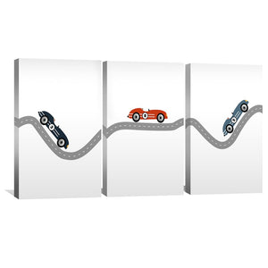 Swerve Track Canvas Art Clock Canvas