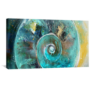 Swirled Iris Canvas Art Clock Canvas