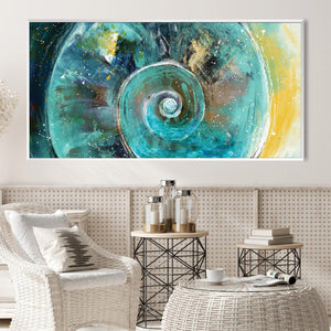 Swirled Iris Canvas Art Clock Canvas