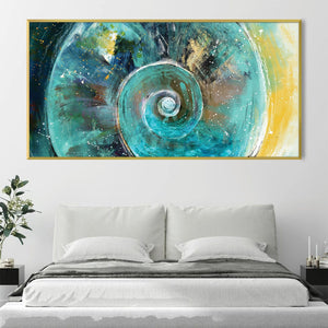 Swirled Iris Canvas Art Clock Canvas