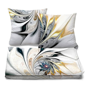 Swirling Beauty Dream Home Bundle Bundle 2 Cushions & 1 Blanket Clock Canvas