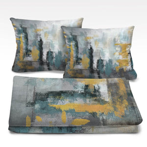 Tempered Shades Dream Home Bundle Bundle 2 Cushions & 1 Blanket Clock Canvas