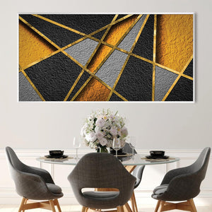 Textured Angles Canvas Art Clock Canvas