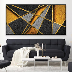 Textured Angles Canvas Art Clock Canvas