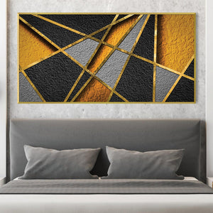 Textured Angles Canvas Art Clock Canvas