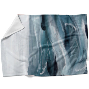 The Brushed Ocean A Blanket Blanket 75 x 100cm Clock Canvas