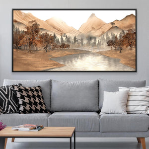 The Emberwood Trail Canvas Art 20 x 10in / Canvas Clock Canvas