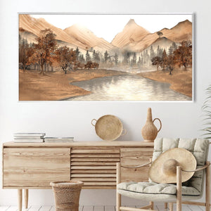 The Emberwood Trail Canvas Art Clock Canvas