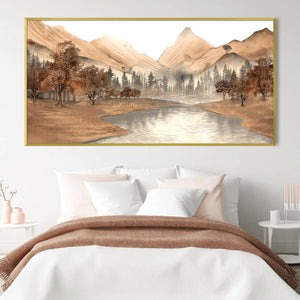 The Emberwood Trail Canvas Art Clock Canvas