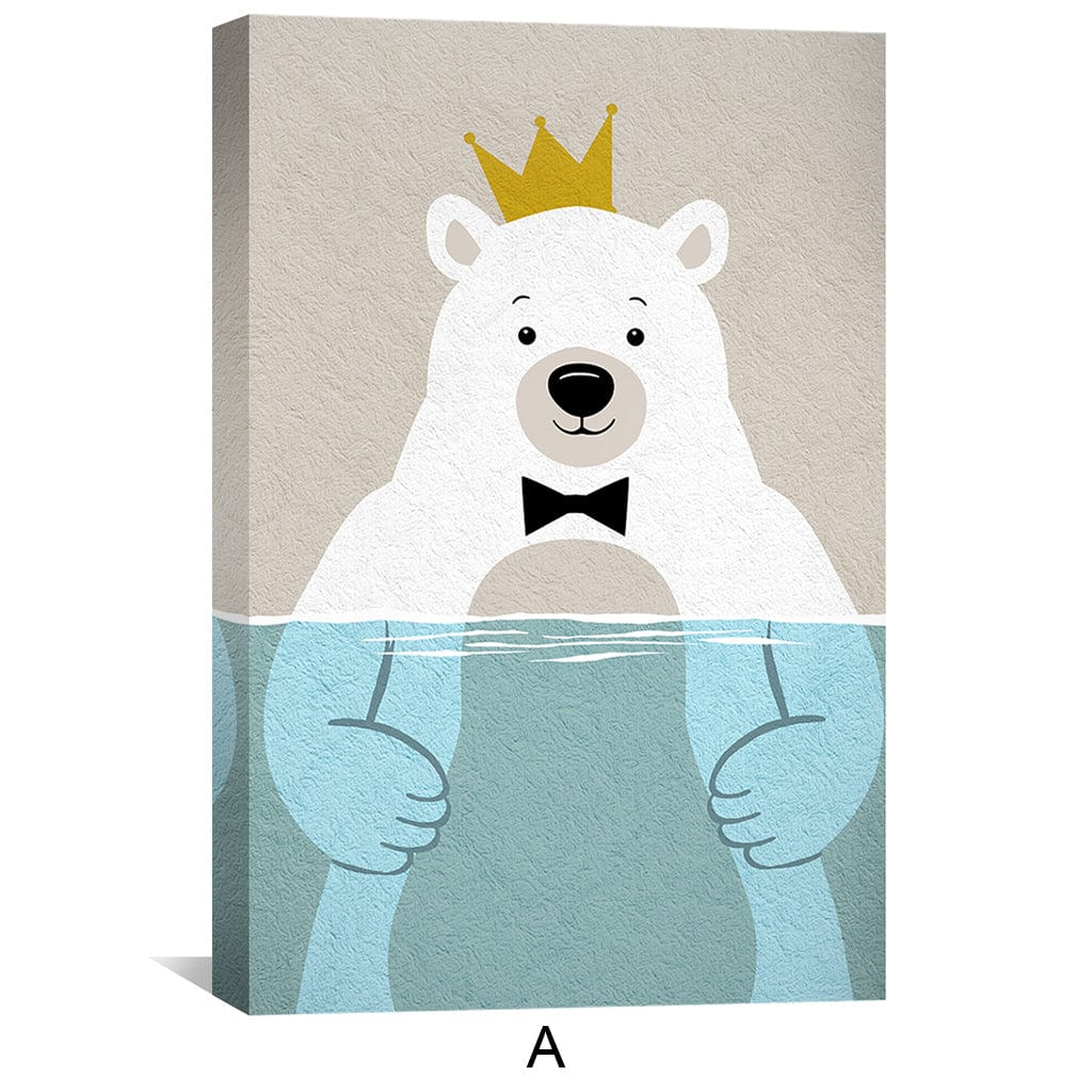 The Ice Club Canvas Art A / 12 x 18in / Canvas Clock Canvas