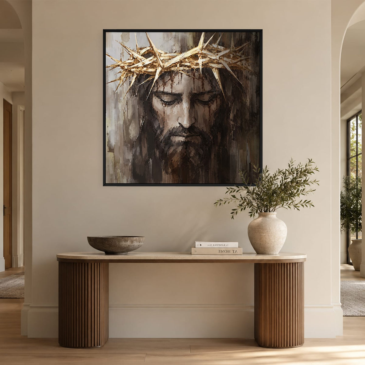 The King Who Bore Our Sorrows Canvas Art Clock Canvas