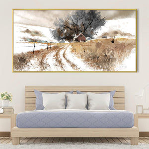 The Long Way Home Canvas Art Clock Canvas