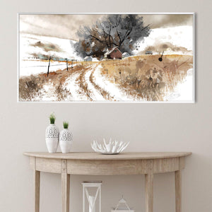 The Long Way Home Canvas Art Clock Canvas