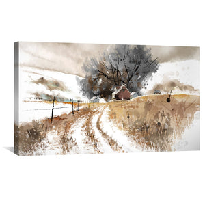 The Long Way Home Canvas Art Clock Canvas