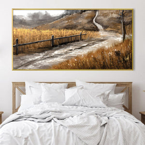 The Long Way Home Canvas Art Clock Canvas