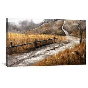 The Long Way Home Canvas Art Clock Canvas